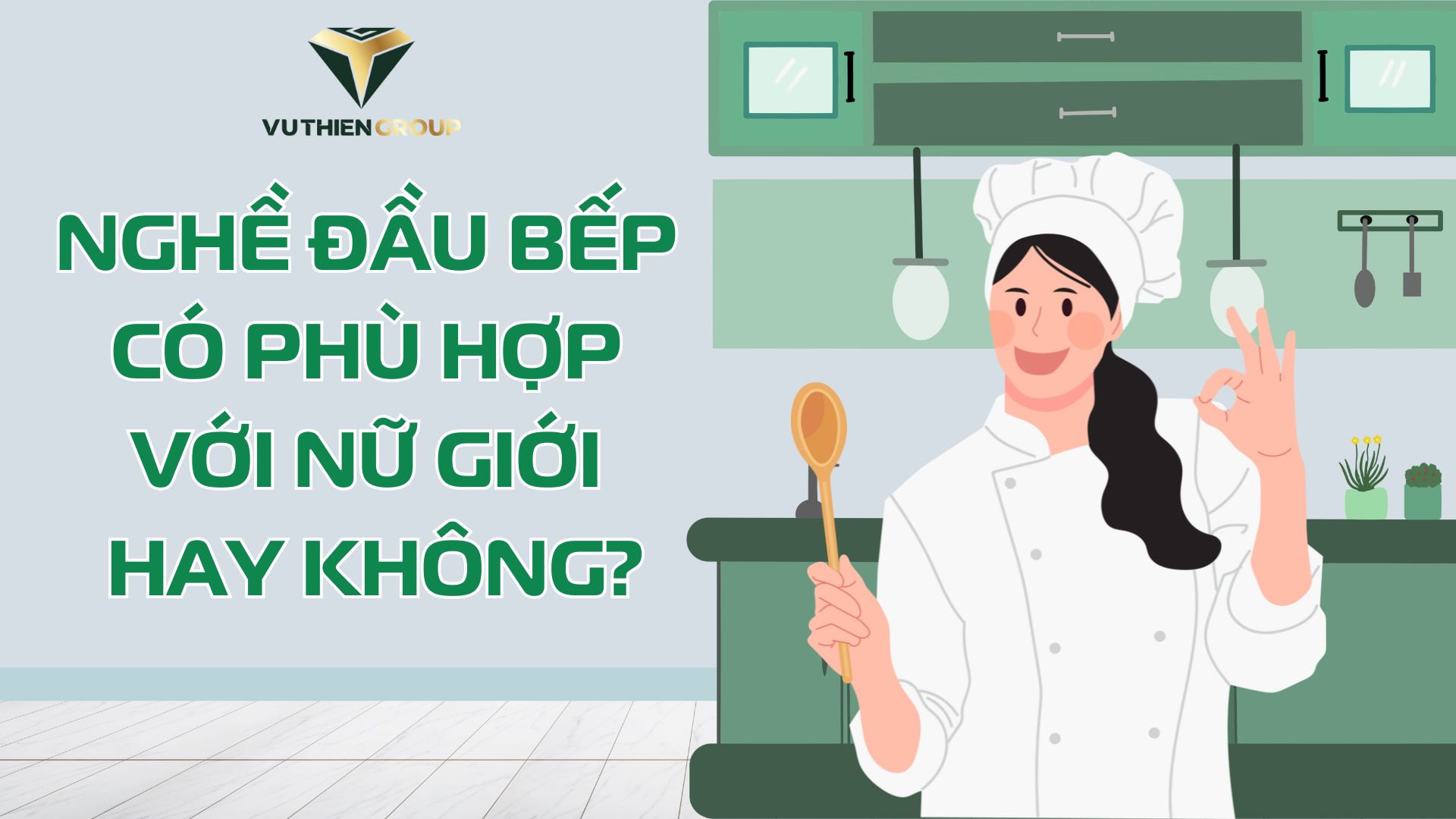 Blue and Green Illustrative International Chefs Day Presentation